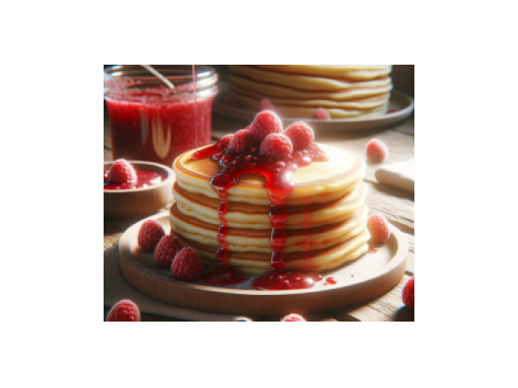 Puszyste pancakes z malinami (2)