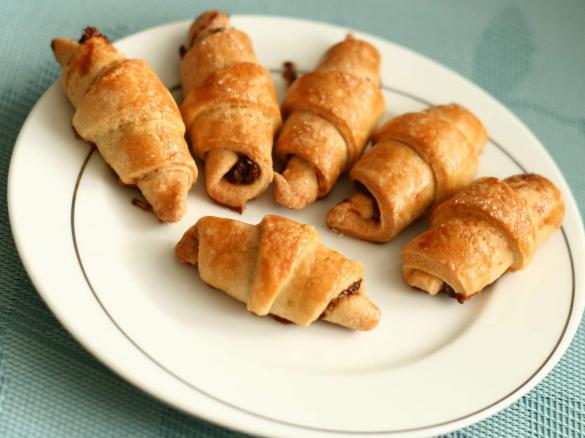 Rogaliki spiralki na orkiszu