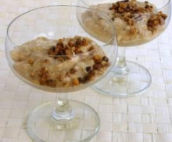 Pudding z orzechów włoskich