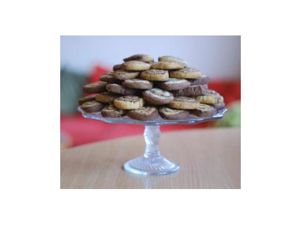 Kruche ciasteczka czekoladowo-waniliowe