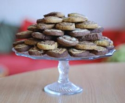 Kruche ciasteczka czekoladowo-waniliowe