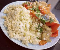 Ryż z kalafiora (low carb, keto, dieta ketogeniczna, dieta niskowęglowodanowa)