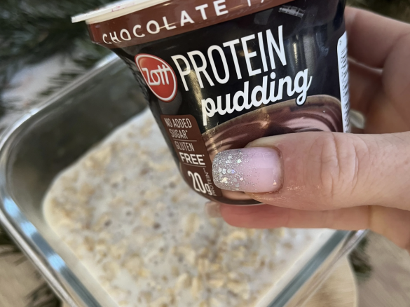 Owsianka czekoladowa z malinami