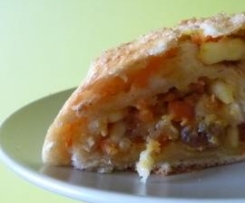 Rogal XXL a może strudel :-) z marchewką i jabłkami :-)