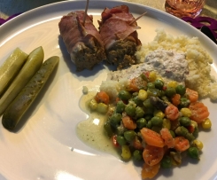 Roladki wołowe otoczone szynką parmeńską