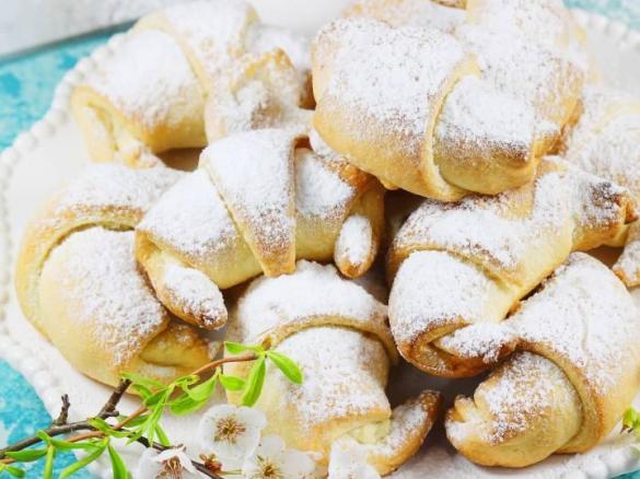 Rogaliki krucho-drożdżowe