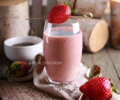 KOKTAJL TRUSKAWKOWY Z NASIONAMI CHIA