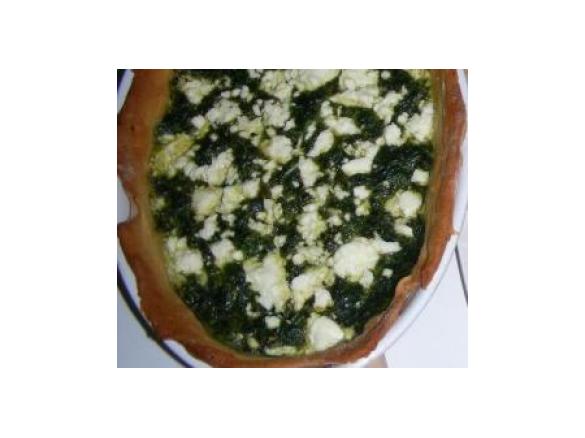 Tarta krucha ze szpinakiem i fetą