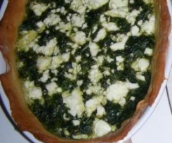 Tarta krucha ze szpinakiem i fetą