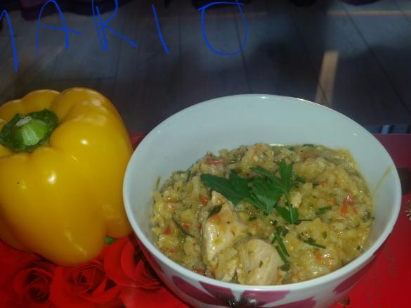 Risotto z wrzywami i kurczakiem