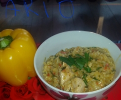 Risotto z wrzywami i kurczakiem