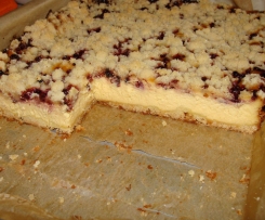 SERNIK na kruchym cieście z żurawiną i kruszonką