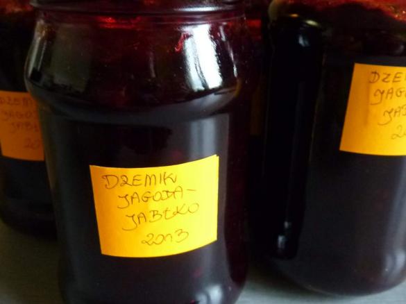 Dżem jagodowo-jabłkowy :-)