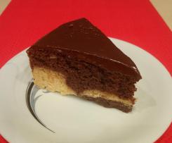 Fit ciasto waniliowo-czekoladowe (bez cukru, bez laktozy, bez glutenu)