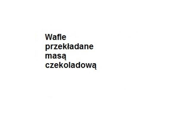 Wafle przekładane masą czekoladową