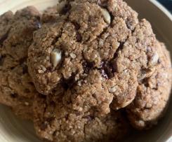 ZDROWE CIASTECZKA Z  MASŁEM ORZECHOWYM