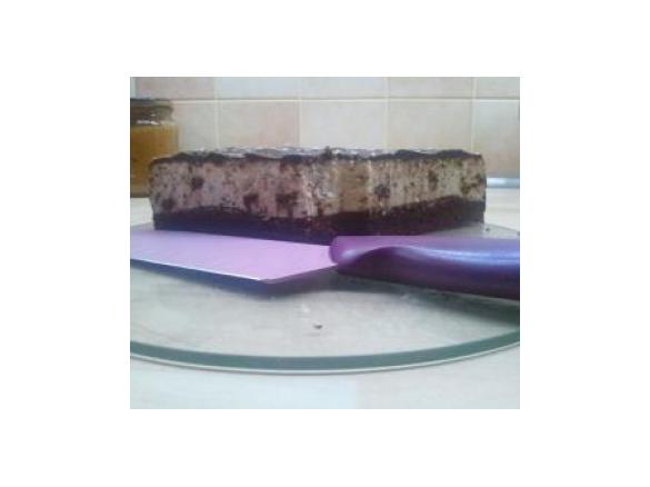 świąteczny sernik z czekoladą na spodzie brownies