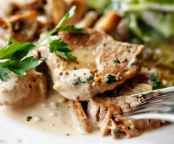 POLĘDWICA W SOSIE MUSZTARDOWYM