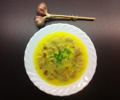 Czeska zupa czosnkowa