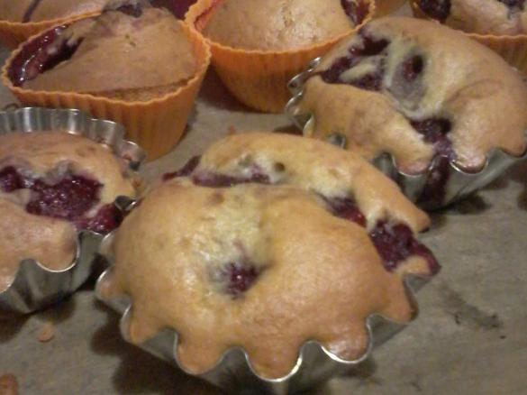 Muffin / babeczki truskawka z mlekiem sojowym