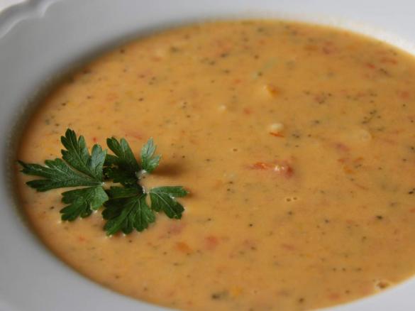 Zupa jarzynowa i indyk z warzywami na Varoma