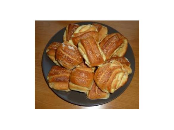 Pomarańczowe drożdżówki z twarożkiem :-)