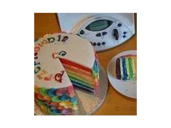 Tort Tęczowy (Rainbow cake) na 3-latka Przepisowni