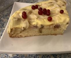 Szybkie i łatwe ciasto z rabarbarem i budyniem waniliowym