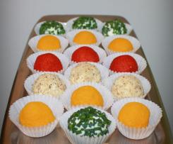 Kulki serowe z winogrono przekąska