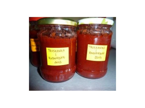 Dżem truskawkowo-rabarbarowy :-)