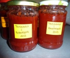 Dżem truskawkowo-rabarbarowy :-)