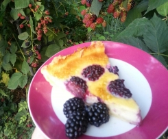 Słodka tarta: jeżyny w białej czekoladzie '