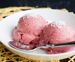 Lody truskawkowe bez cukru