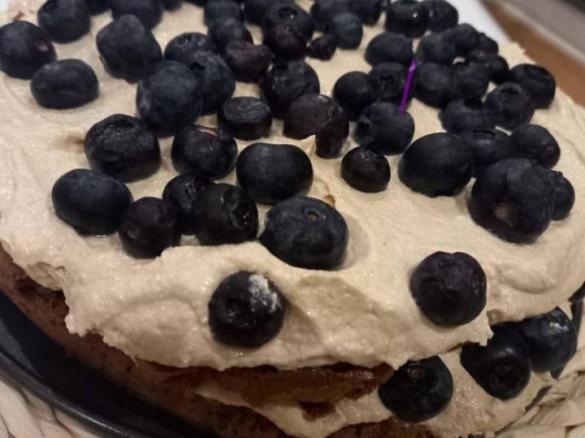 KETO tort borówkowy tahini