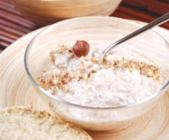 Owocowy twarożek z pieczywem