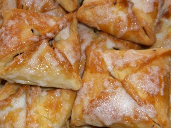 Drożdżowe koperty z nadzieniem jabłkowym