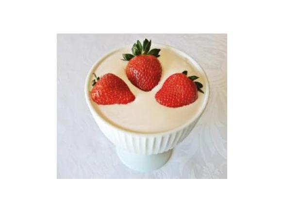 Ptasie mleczko serowo-truskawkowe