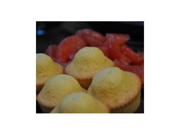 Magdalenki cytrynowe z migdałami