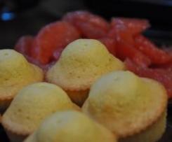 Magdalenki cytrynowe z migdałami