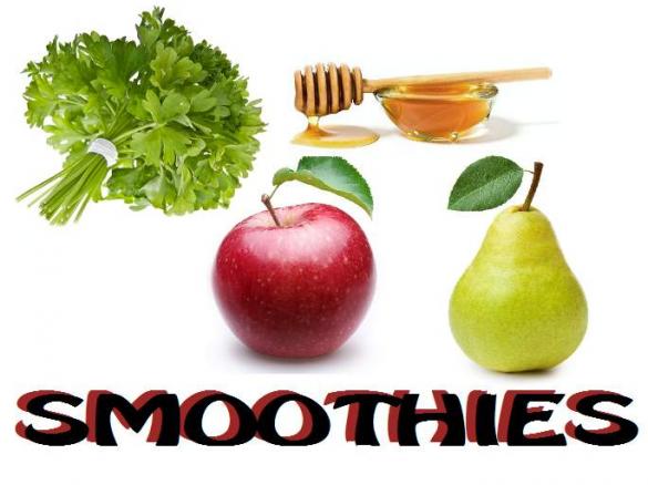 SMOOTHIES jabłko, gruszka, miód i pietruszka