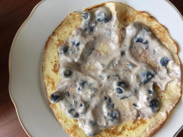 Naleśniki bezglutenowe z serkiem ricotta.