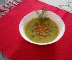 ZUPA -KREM z zielonego groszku