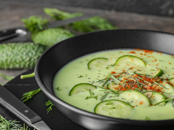 Krem z zielonego ogórka