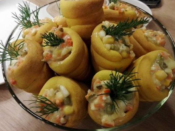 Marchewki z ciasta faszerowane