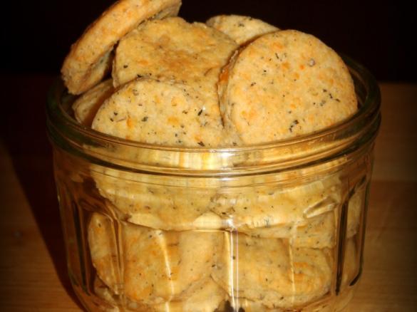 Ciasteczka serowe z przyprawami - wytrawne