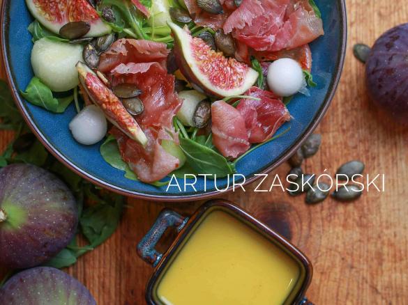 SAŁATKA PROSCIUTTO Z VINEGRETTEM CYTRYNOWYM