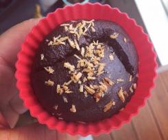 Dietetyczne babeczki bananowo-kakaowe (bez cukru)