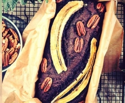 Zdrowy czekoladowy chlebek bananowy