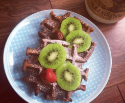 Chrupiące gofry kakaowe (bez glutenu)