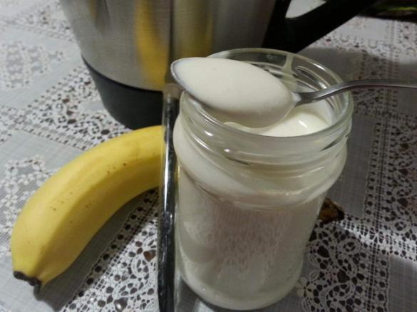 Dietetyczny serek bananowo-waniliowy